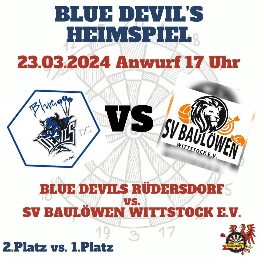 Das Spitzenspiel zwischen den 1. Platz (Wittstock) und den 2. Platz (Rüdersdorf) steht an